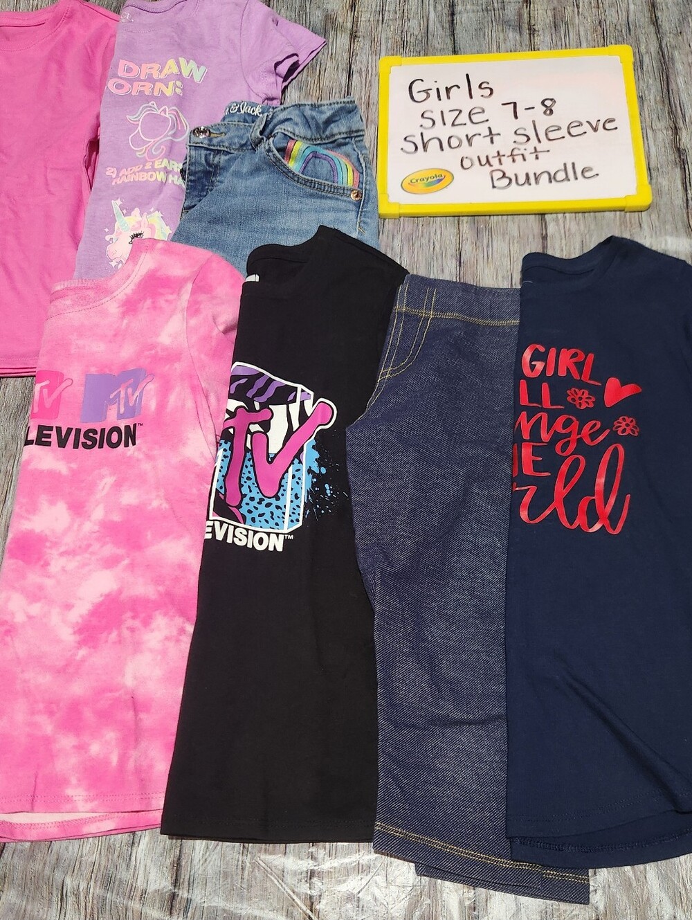 Pre-Ownee Girls' Short Sleeve Tee Bundle/Set/Lot